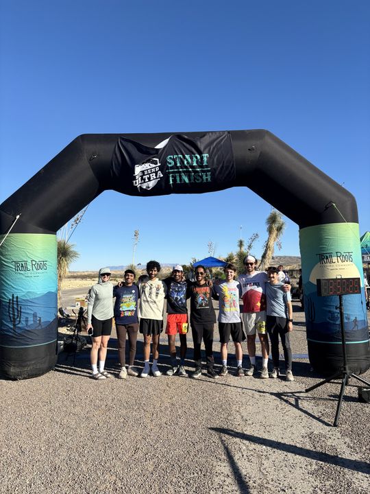 Velu Manohar running Big Bend Ultra 2024